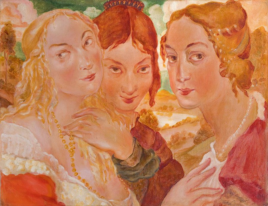 Three girls.
