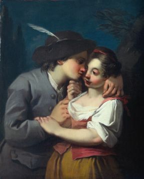 First kiss.
