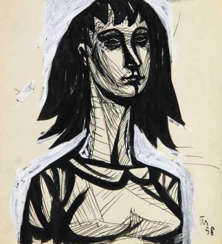 Portrait of a woman.