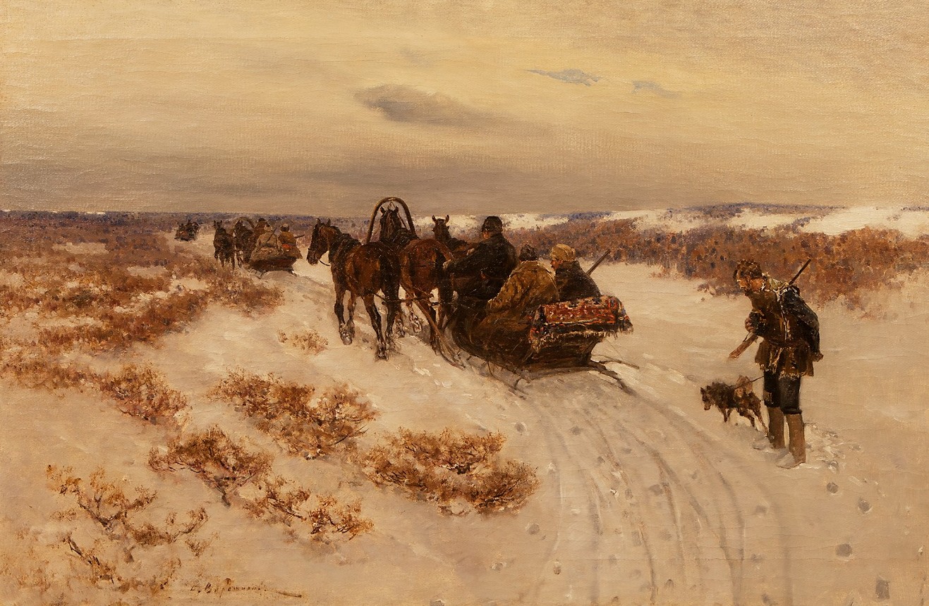 Hunting carts.