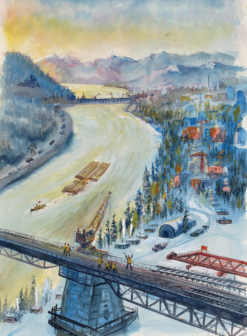 Construction of Siberia.