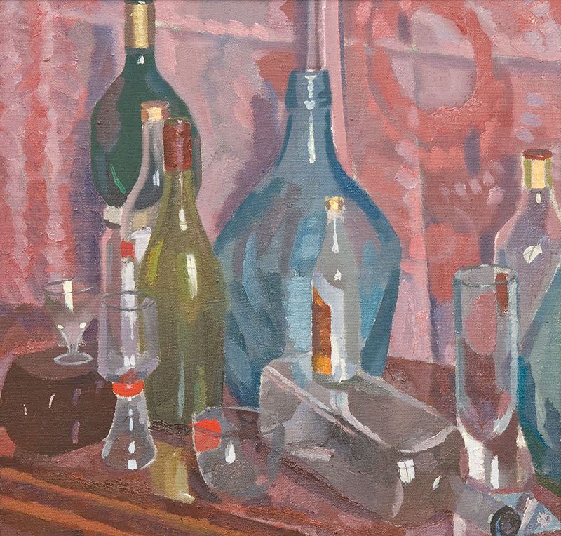 Still life with bottles.