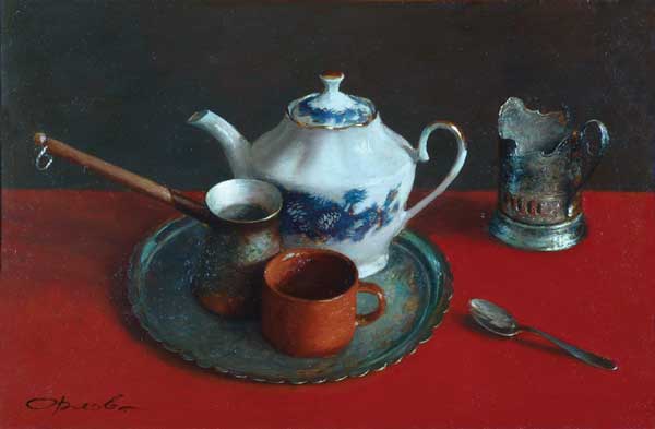 Still life with a teapot.
