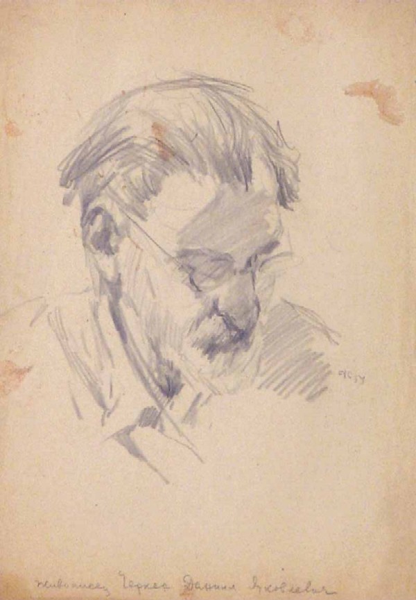 Portrait of the artist Cherkes Daniil Yakovlevich.
