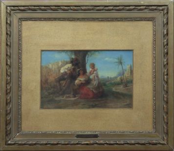 A family of Italian peasants on vacation.