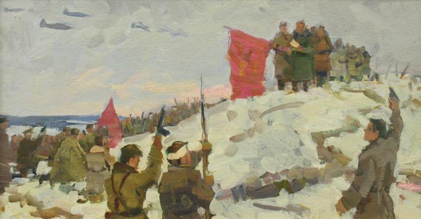 Sketch for the painting.