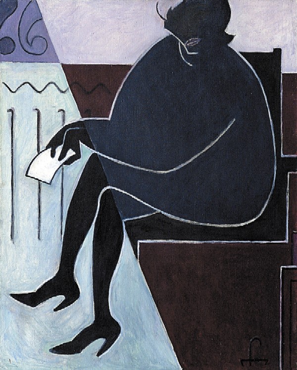 Portrait with a letter.