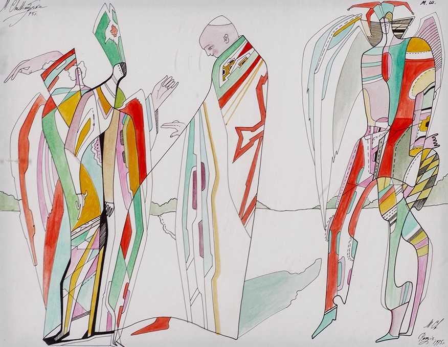 Graphic sheet from the series "Carnival costumes".