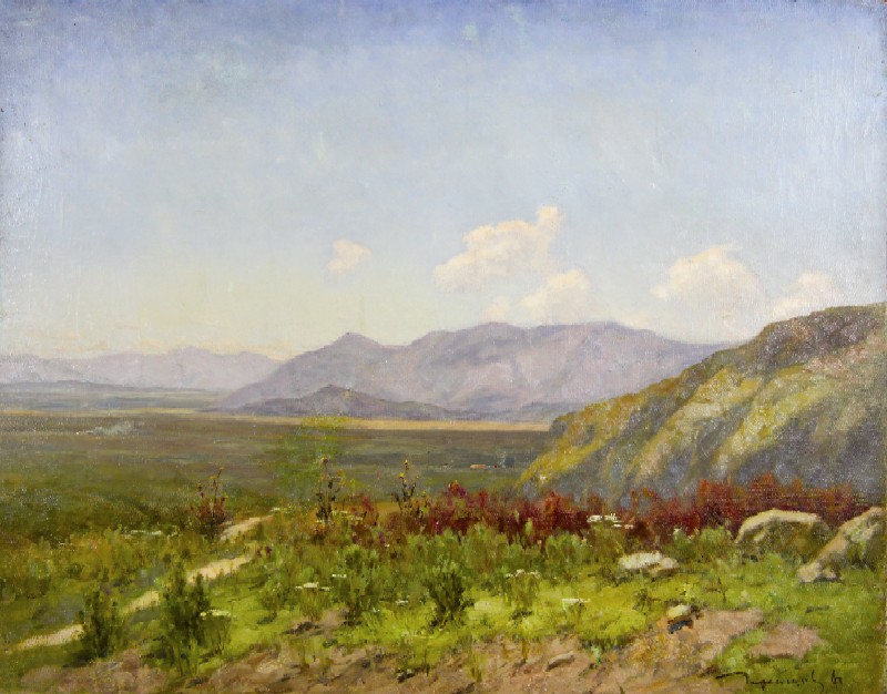 In the foothill valley.