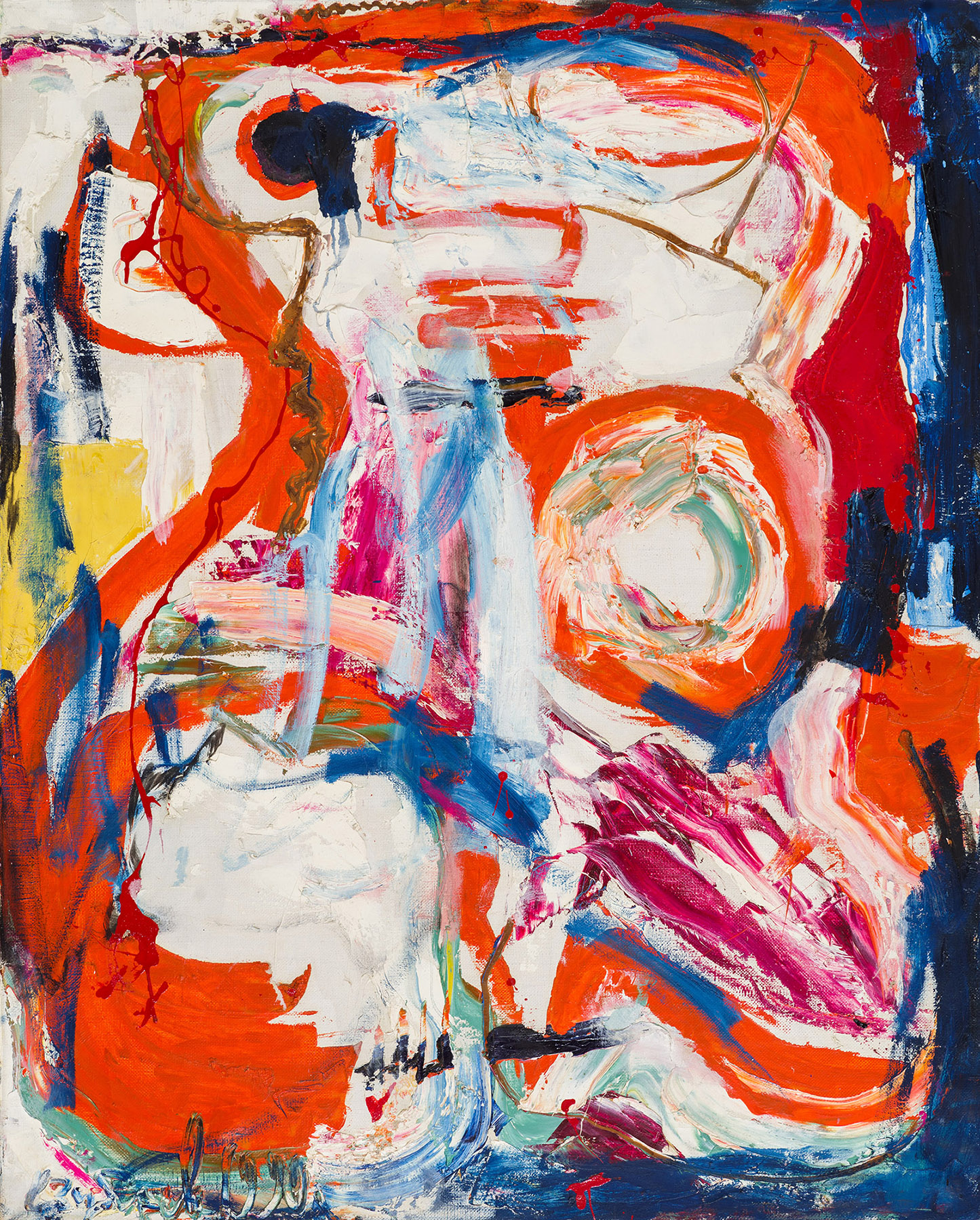 Painting Zubarev V.K. Beautiful Woman. 1990. Oil on canvas.