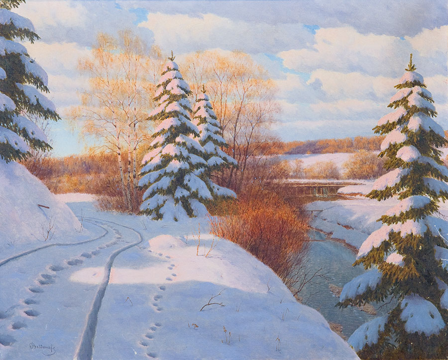 Winter landscape.