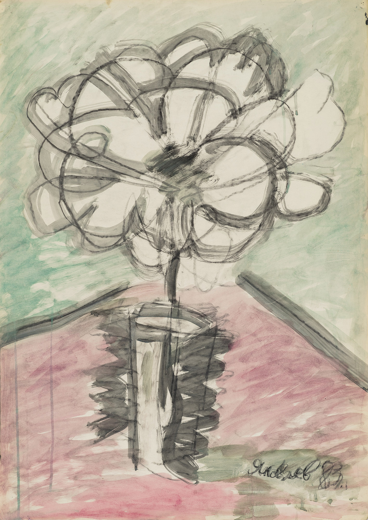 Flower on the table.