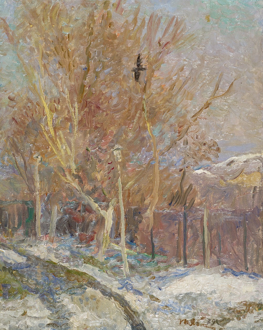 March. The last snow.