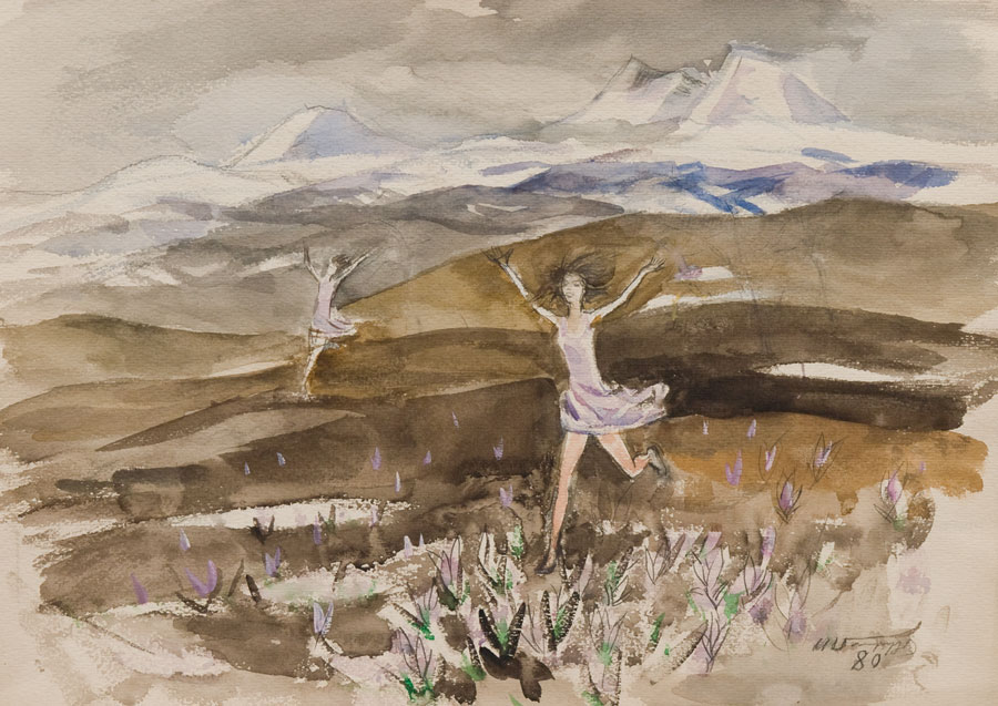 Sketch for the painting "Spring".