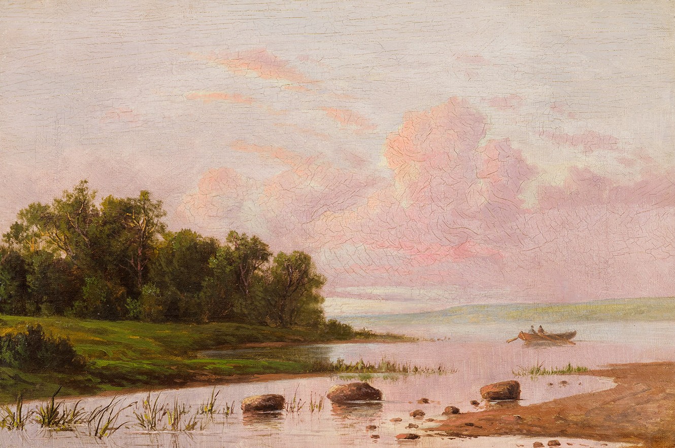 Summer landscape with a river. 