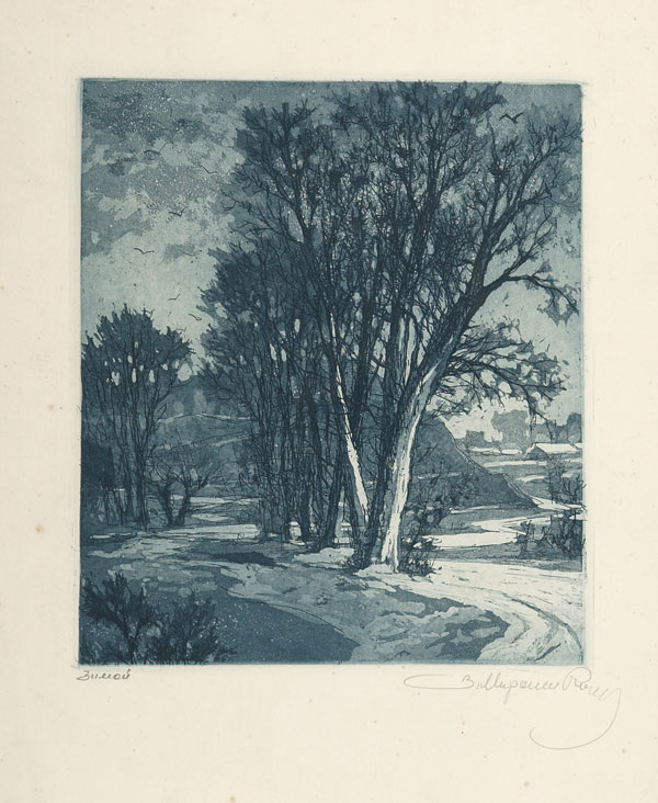 In winter.