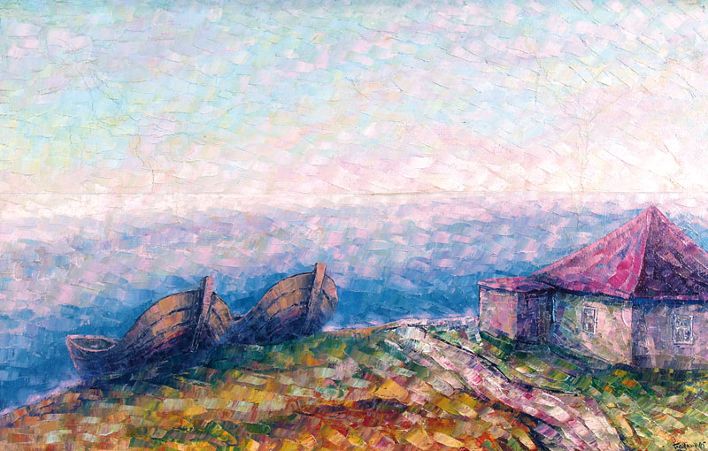 У моря.