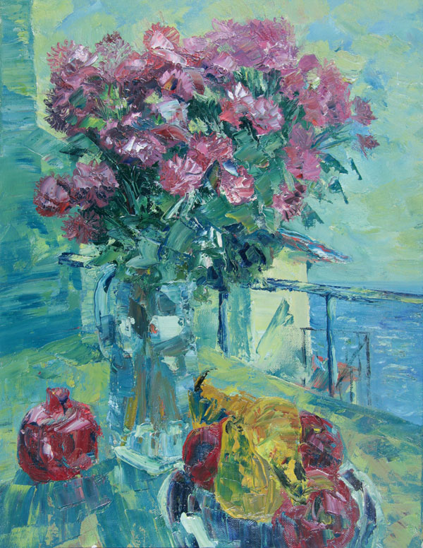 Flowers and fruits at K.A.'s dacha Korovina.