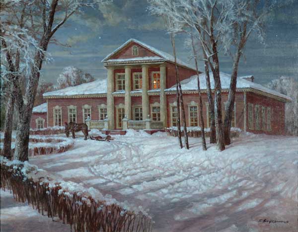 Winter landscape.