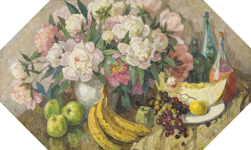 Still life with bananas.