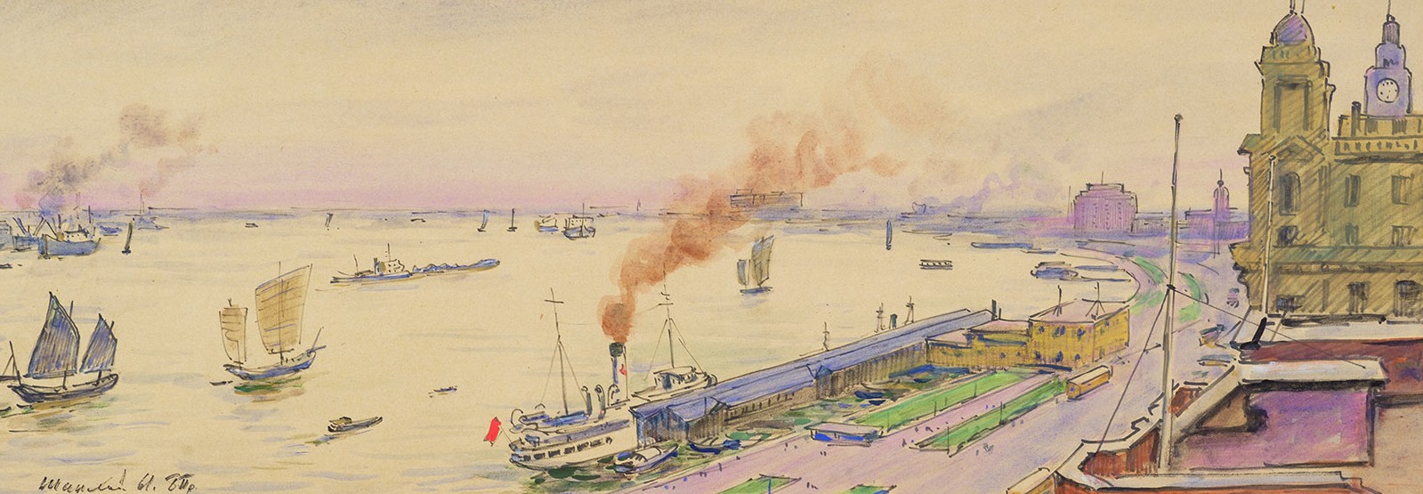 Whampoa Bund. Shanghai.