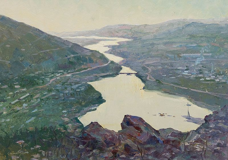 Chirchik in the evening.