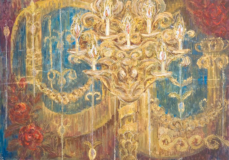 Seven-branched candlestick.