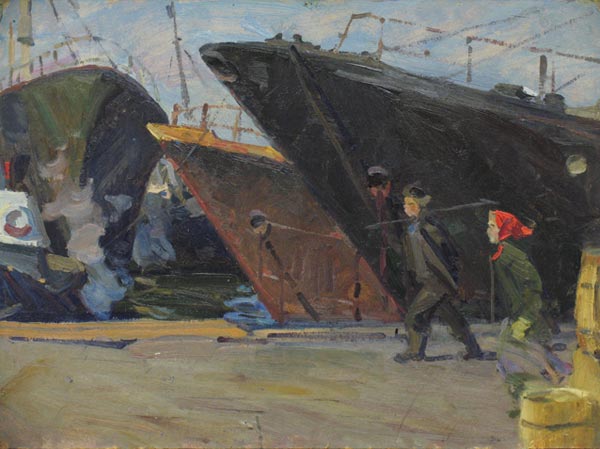 Morning at the fishing port.