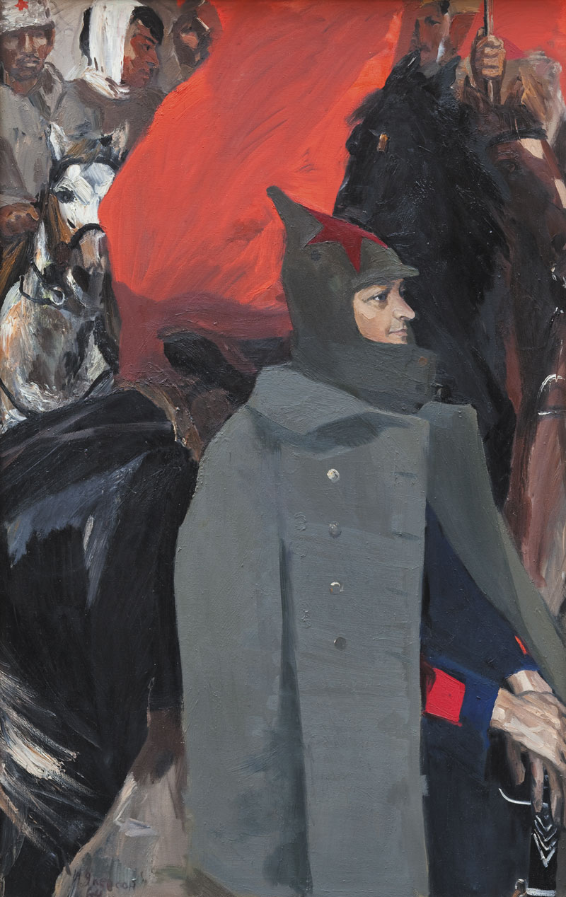 Series of three paintings: "Red Commanders". M.N. Tukhachevsky. M.V. Frunze. I.E. Yakir.
