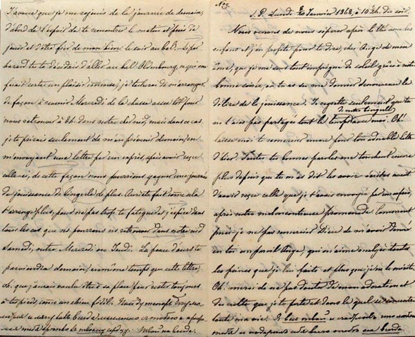 Letter from Emperor Alexander II to Princess Catherine Dolgoruky