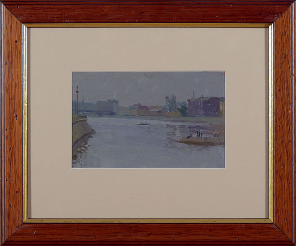 On the banks of the Neva.