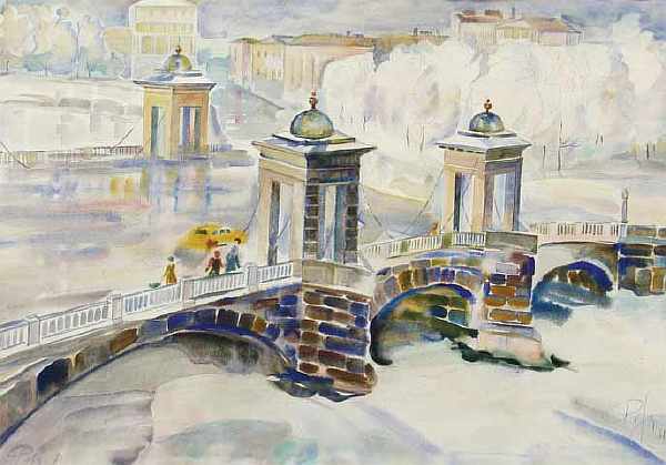 Leningrad. Kalinkin Bridge.