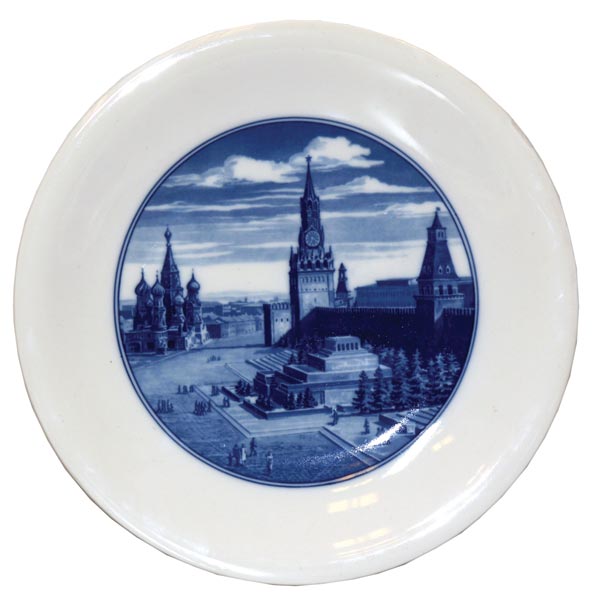 Germany, Meissen porcelain manufactory. Plate "Red Square".
