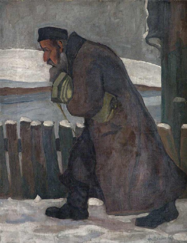 Зима. Дорога в Синагогу.