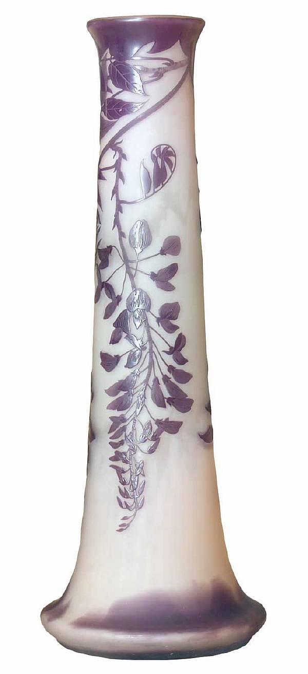 France, Nancy, E. Galle company. Decorative vase.