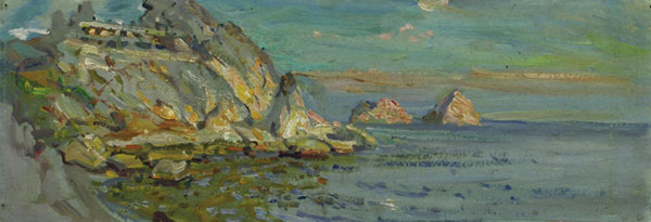 Rocks by the sea.