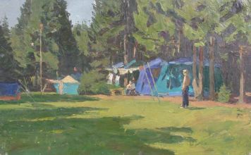 Tent camp.