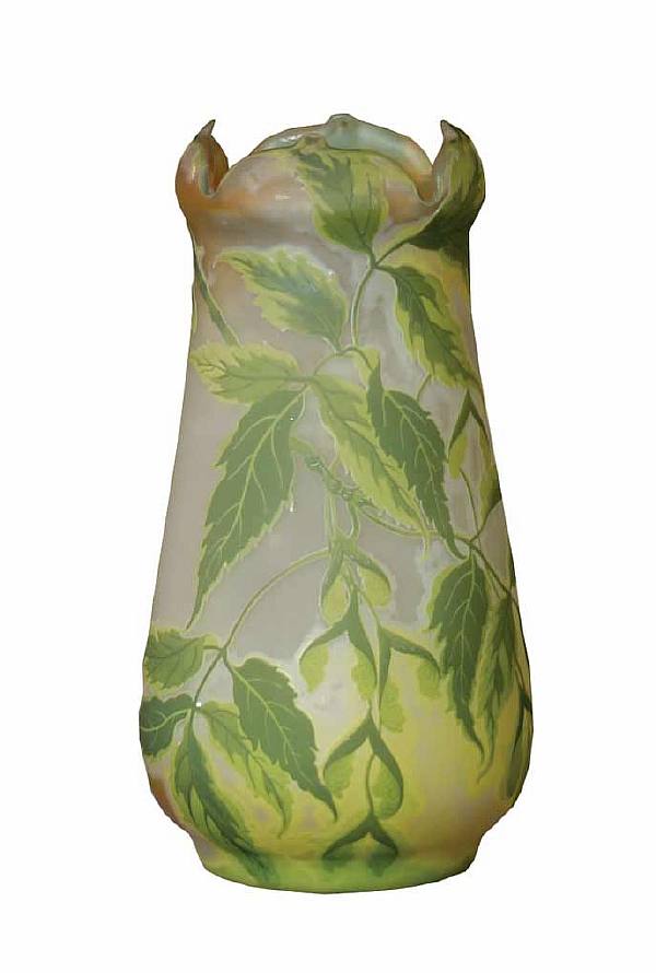 France, Nancy, E. Galle company. Decorative vase.