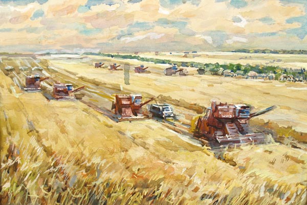 Harvesting.