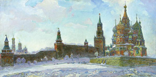Vasilyevsky Descent in winter.