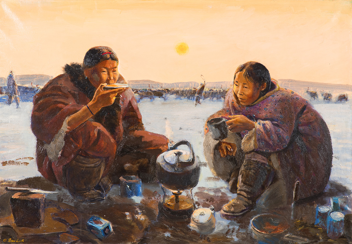 Tea party. From the series "Chukotka".
