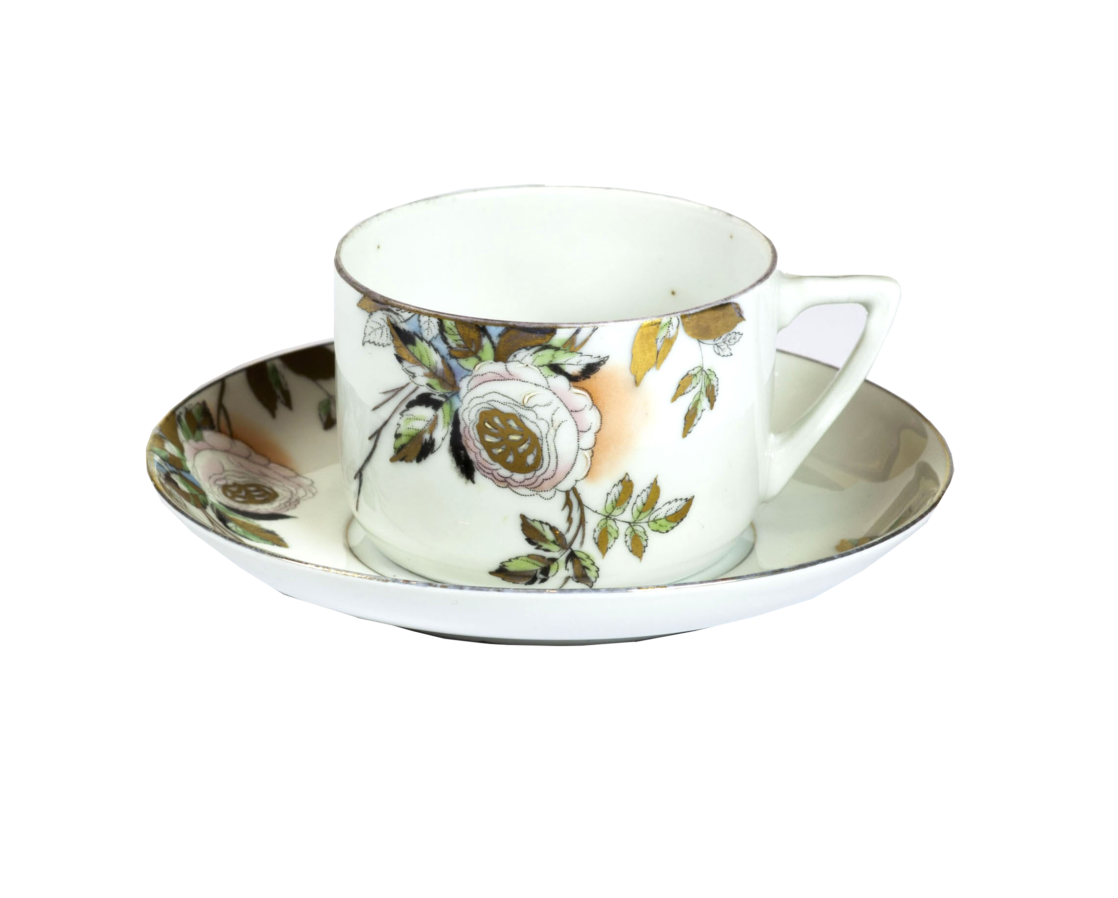 Roses. Tea pair.