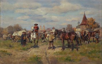 Horse market.