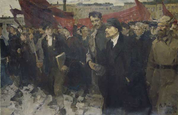 Lenin on the Champ de Mars.