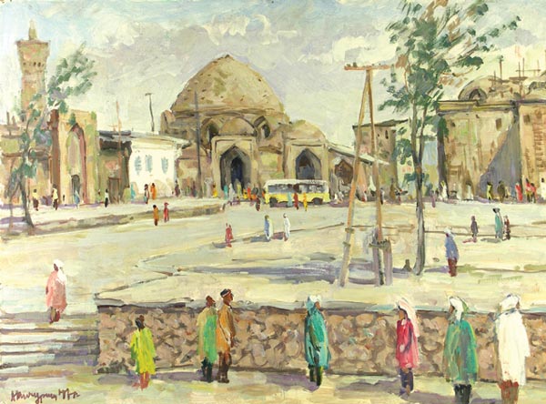 Bukhara. Trade dome "Toki Telpakfurum"