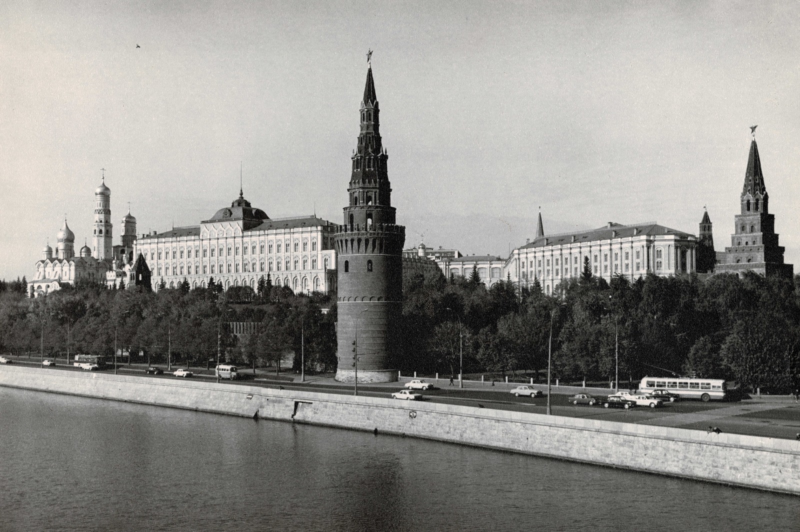View of the Kremlin embankment.
