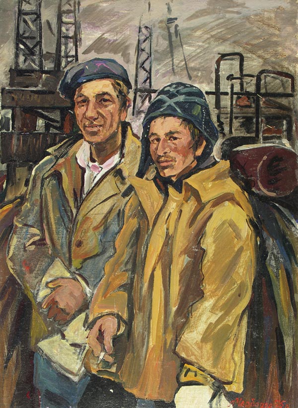 Oil workers.