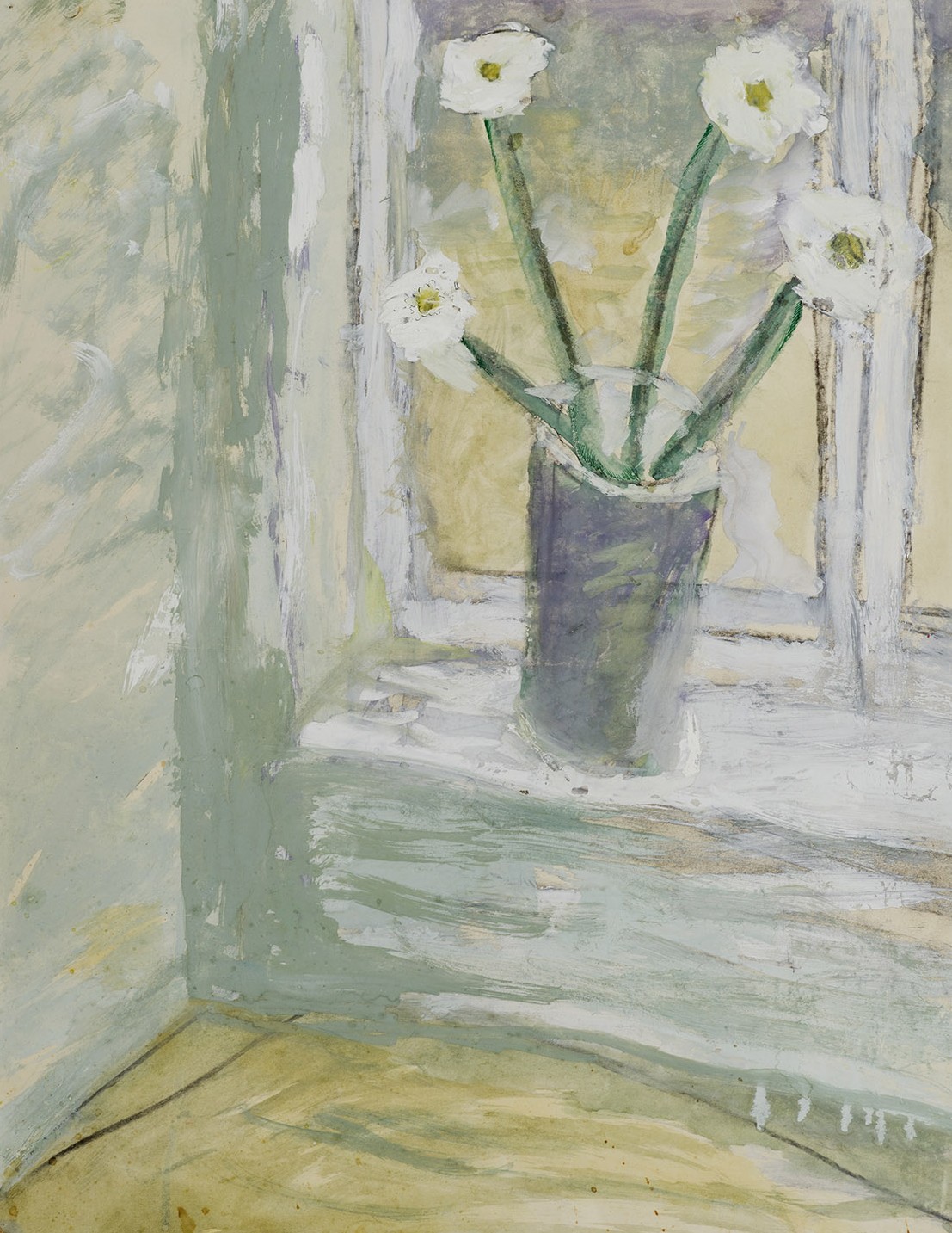 Chamomiles on the windowsill.