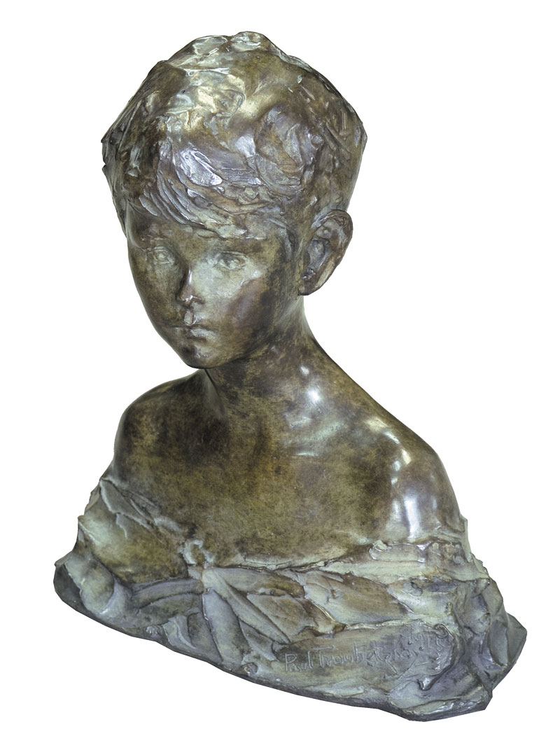 Sculptural bust "Boy".