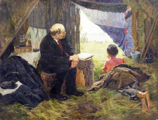 Lenin in Razliv.